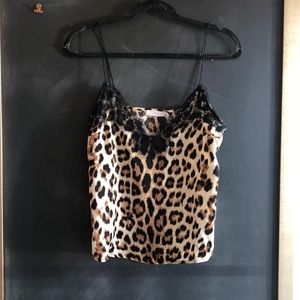 Leopard with black lace cami by Lush! NWT
